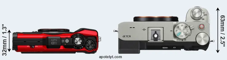 Compare TG-6 versus A7C R top