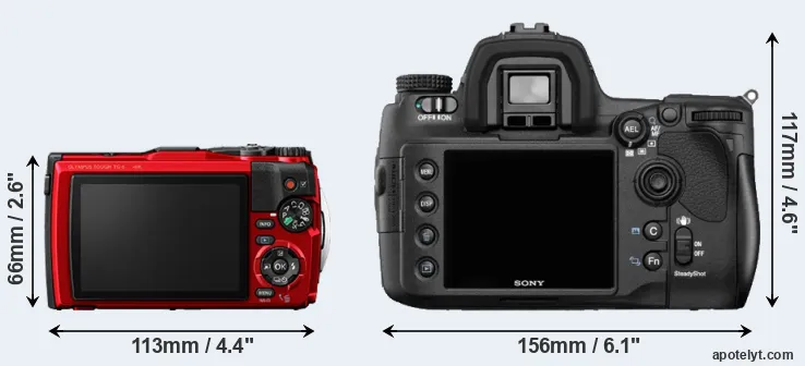 Comparison TG-6 or A850 rear