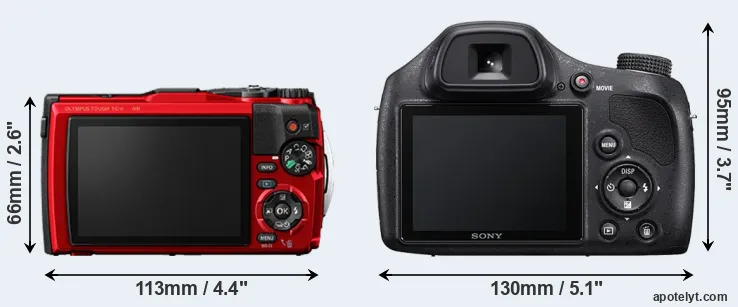 Comparison TG-6 or H400 rear