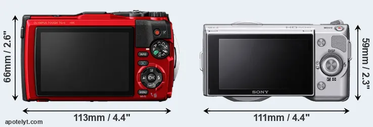 Comparison TG-6 or NEX-5 rear
