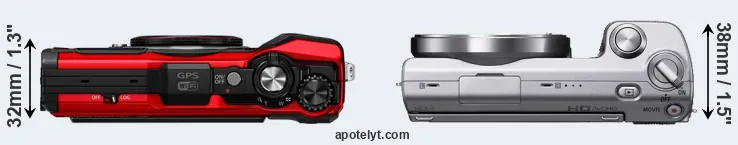 Compare TG-6 versus NEX-5 top
