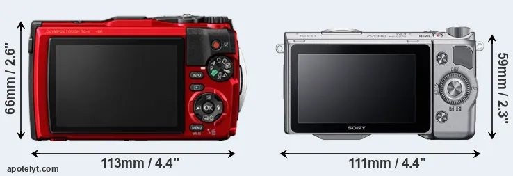 Comparison TG-6 or NEX-5T rear