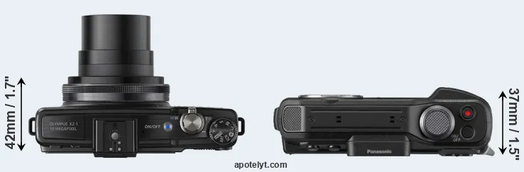 Compare XZ-1 versus FT7 top