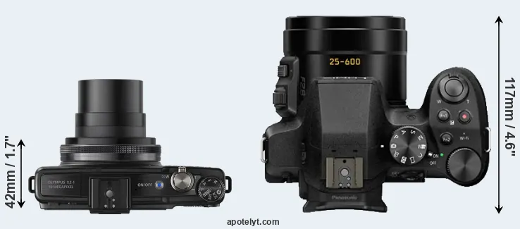 Compare XZ-1 versus FZ300 top
