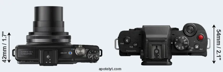 Compare XZ-1 versus G100 top
