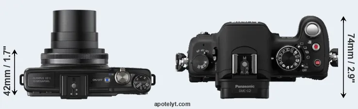 Compare XZ-1 versus G2 top
