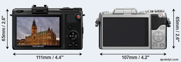 Comparison XZ-1 or GF7 rear