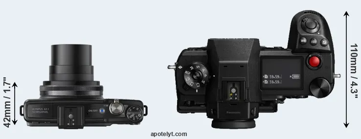 Compare XZ-1 versus S1H top