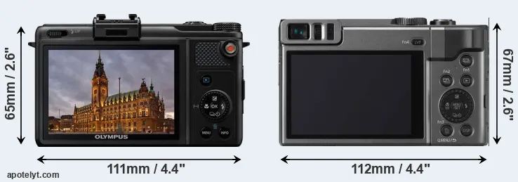 Comparison XZ-1 or ZS70 rear