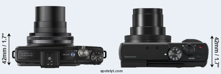 Compare XZ-1 versus ZS80 top