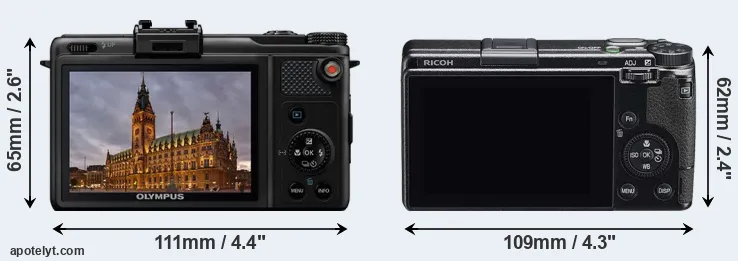 Comparison XZ-1 or GR IIIx rear