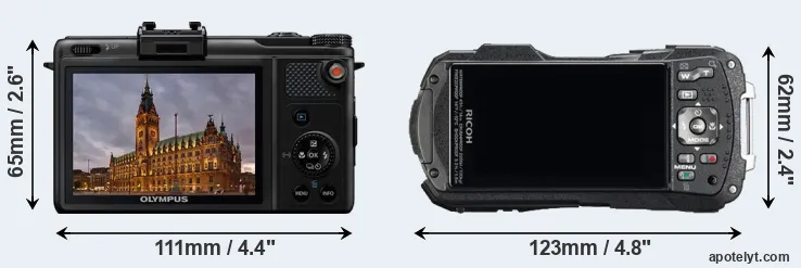 Comparison XZ-1 or WG-60 rear