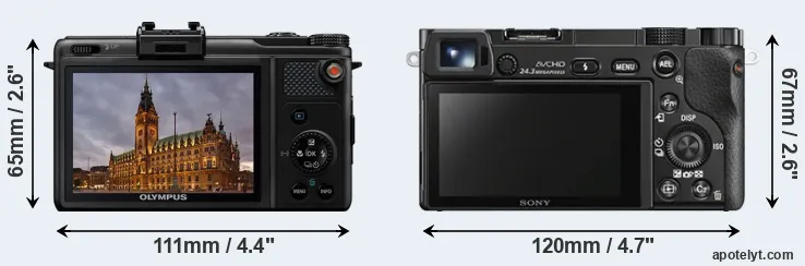 Comparison XZ-1 or A6000 rear