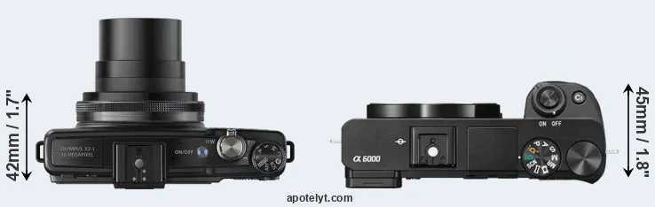 Compare XZ-1 versus A6000 top