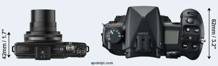 Compare XZ-1 versus A850 top