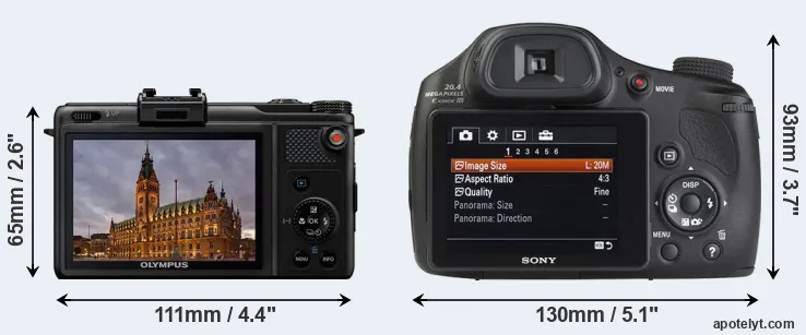 Comparison XZ-1 or HX350 rear