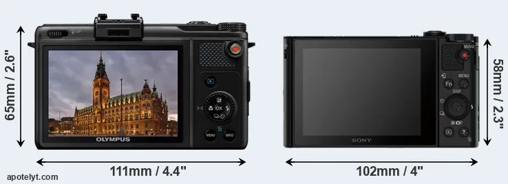 Comparison XZ-1 or HX80 rear