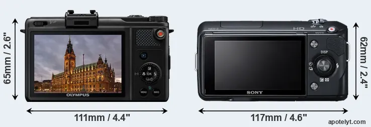 Comparison XZ-1 or NEX-3 rear
