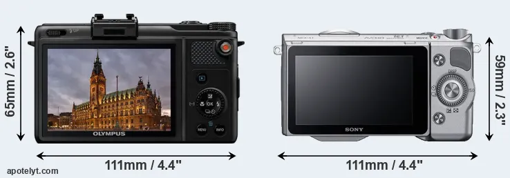 Comparison XZ-1 or NEX-5T rear