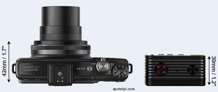 Compare XZ-1 versus RX0 top