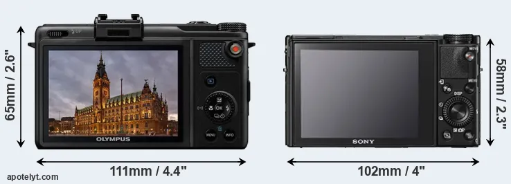 Comparison XZ-1 or RX100 V rear