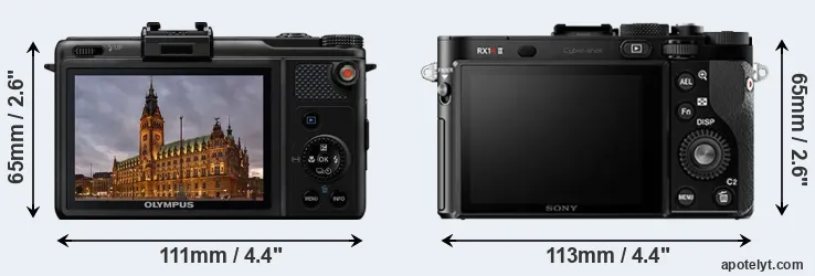 Comparison XZ-1 or RX1R II rear