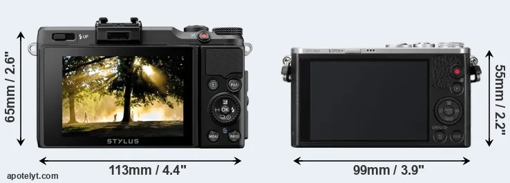 Comparison XZ-2 or GM1 rear