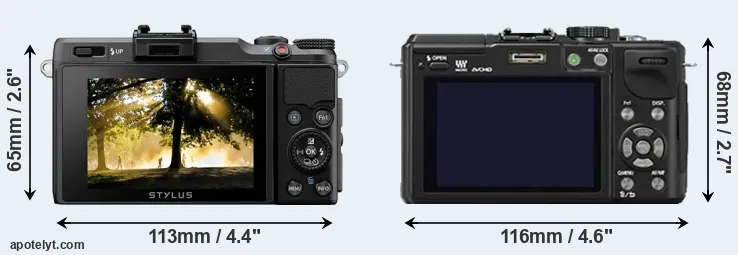 Comparison XZ-2 or GX1 rear