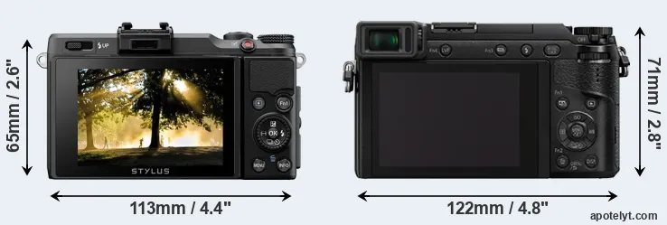 Comparison XZ-2 or GX80 rear