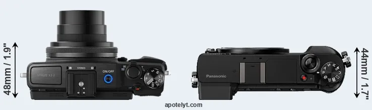 Compare XZ-2 versus GX80 top