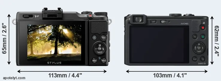 Comparison XZ-2 or LF1 rear