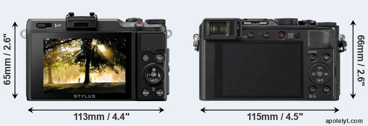 Comparison XZ-2 or LX100 II rear