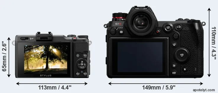 Comparison XZ-2 or S1R rear