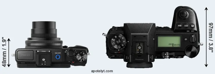 Compare XZ-2 versus S1R top