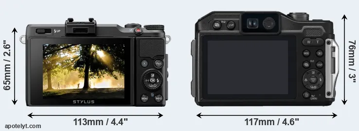 Comparison XZ-2 or TS7 rear