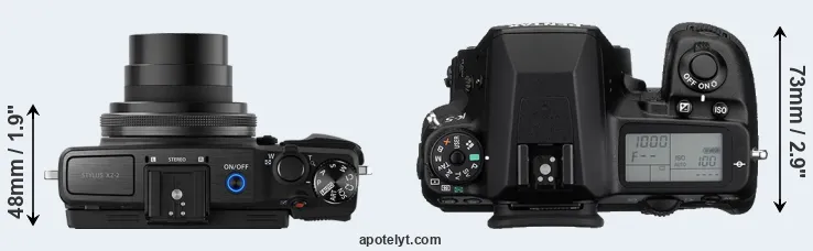 Compare XZ-2 versus K-5 top