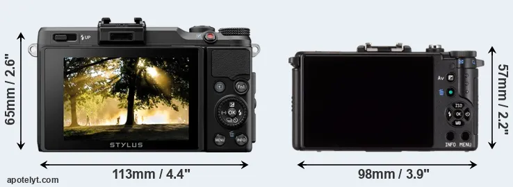 Comparison XZ-2 or Pentax Q rear