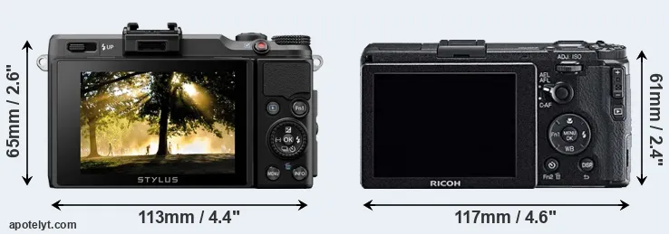 Comparison XZ-2 or GR rear