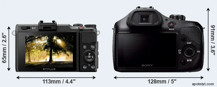 Comparison XZ-2 or A3000 rear