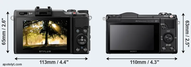 Comparison XZ-2 or A5000 rear