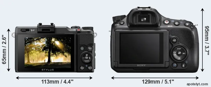 Comparison XZ-2 or A58 rear