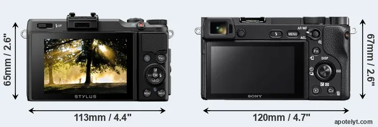 Comparison XZ-2 or A6300 rear
