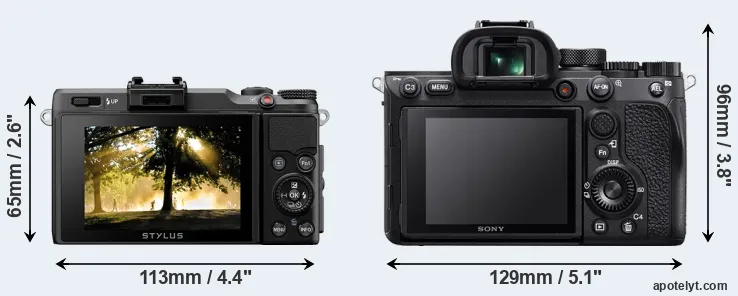 Comparison XZ-2 or A7R IV rear