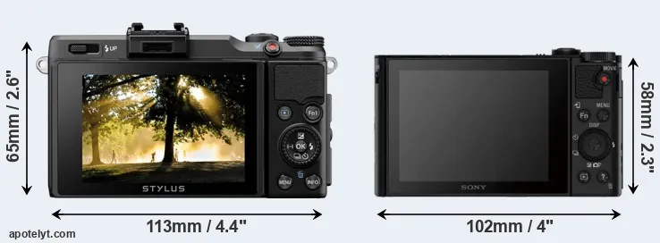 Comparison XZ-2 or HX80 rear
