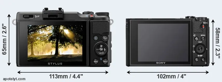 Comparison XZ-2 or HX95 rear