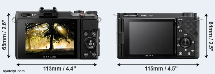 Comparison XZ-2 or ZV-E10 rear