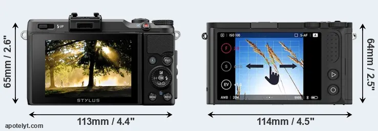 Comparison XZ-2 or M1 rear
