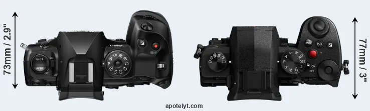Compare OM-1 II versus G97 top