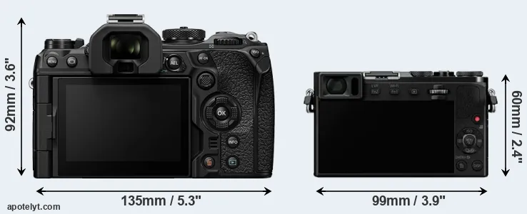 Comparison OM-1 II or GM5 rear