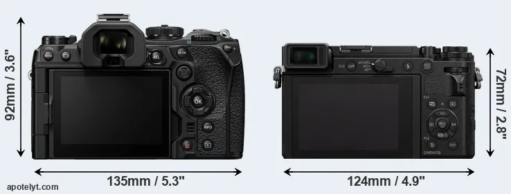 Comparison OM-1 II or GX9 rear